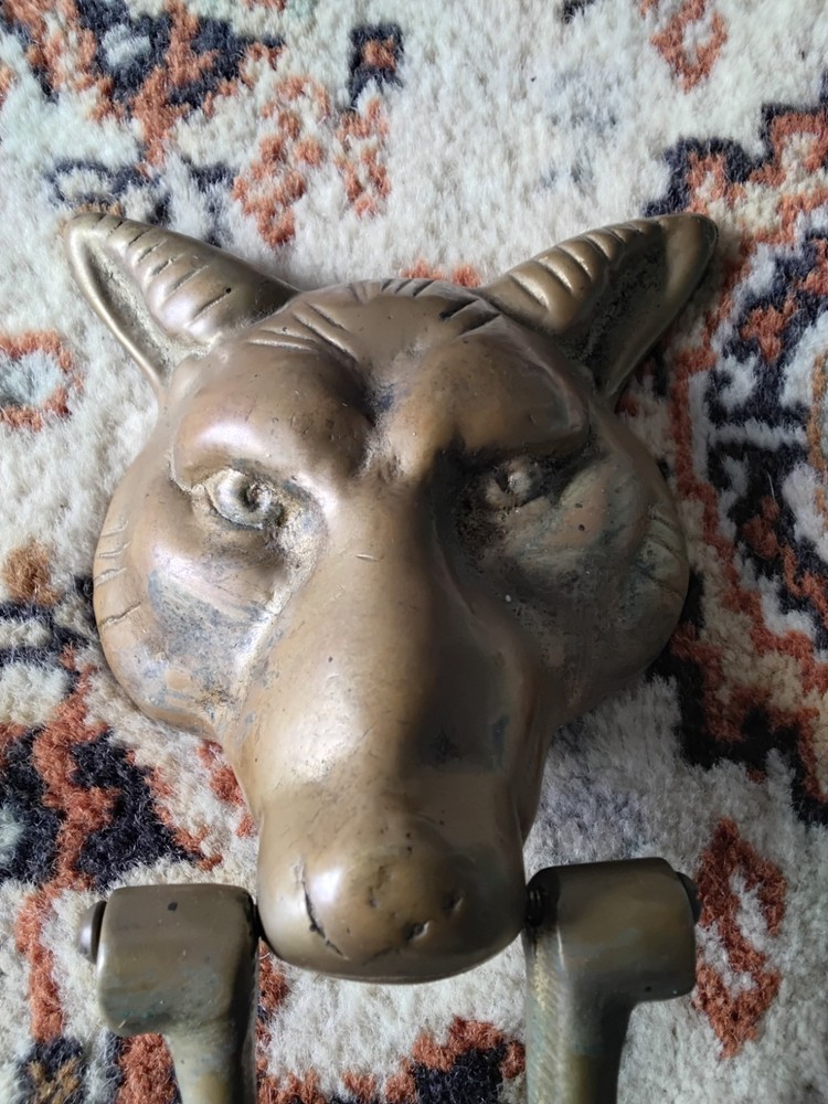 vintage fox doorknocker