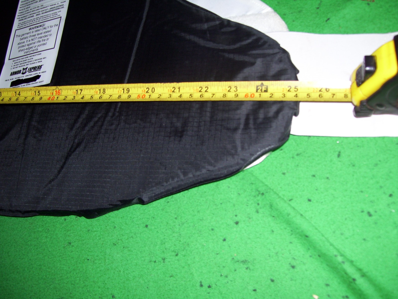 Armor Express Armor Bullet Proof Vest Level IIIA-2XLarge VG 2015+FREE-5X8 #O-96