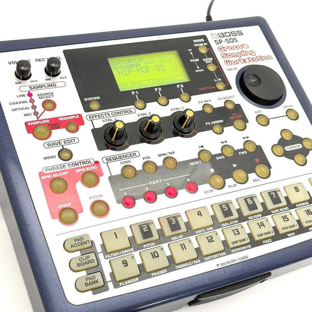 BOSS SP-505 Groove Sampling Workstation Digital Sampler W/Adapter, Memory card