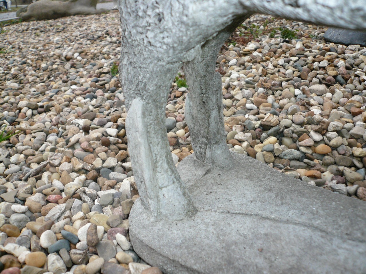 CUTEST EVER VINTAGE CEMENT/CONCRETE BABY GARDEN ORNAMENT LAMB 12" TALL