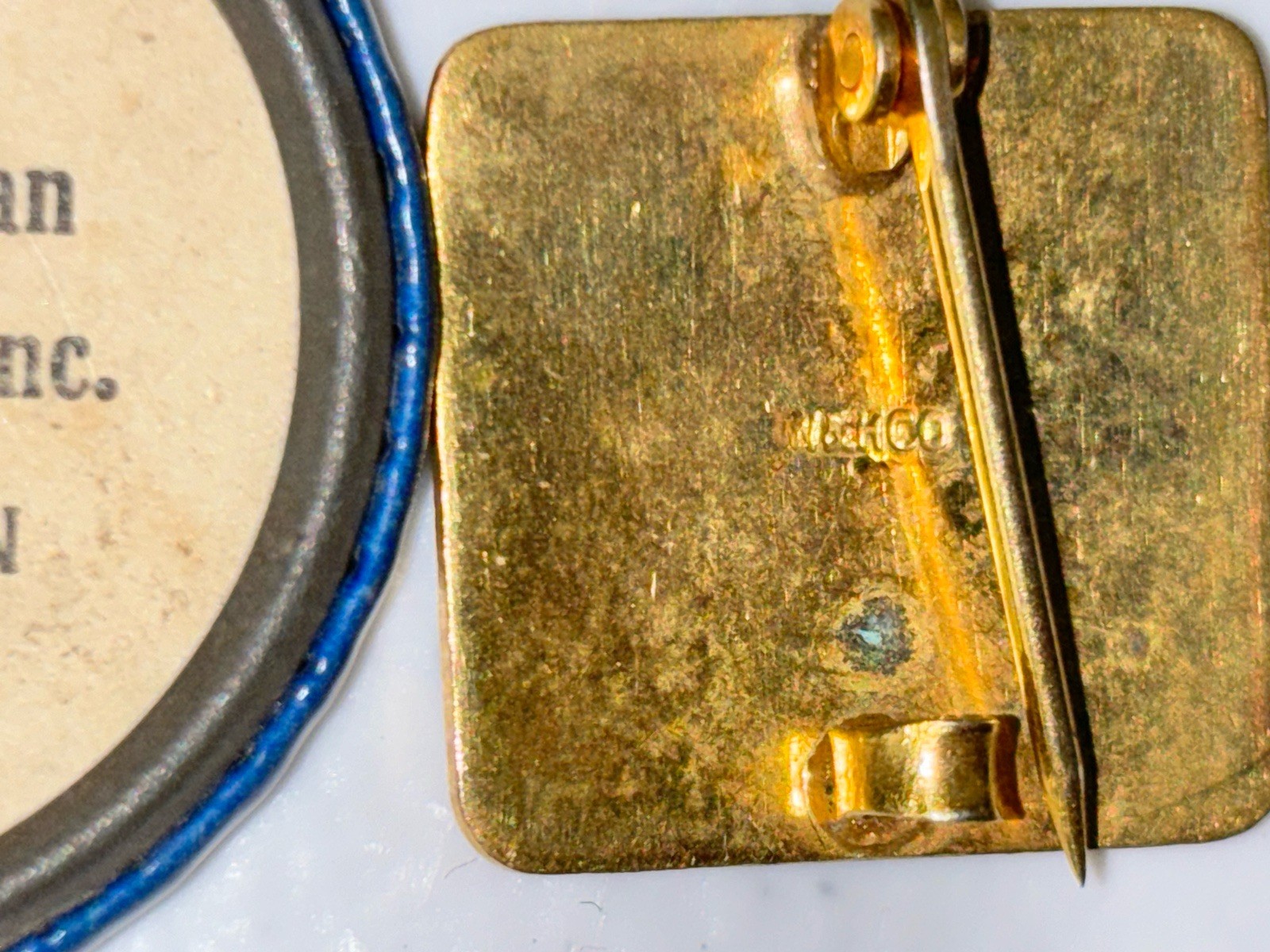 Vtg American Junior Guernsey Club + 4H Club Cow Pin Badge