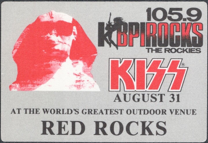 Kiss Backstage Pass - 1990 Cloth Pass