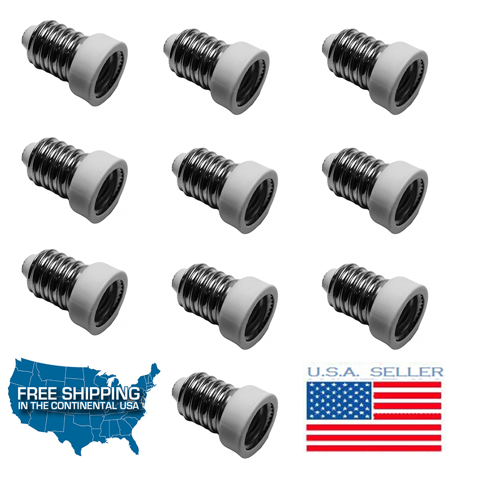 10 pcs E14 To E12 Adapter Screw Converter Lamp Base Socket Light Bulbs FIXTURE