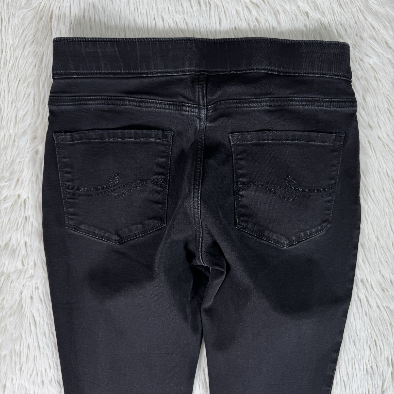 Lee Modern Series Black Mid-Rise Dream Legging Denim Jeans Women's Size 8M