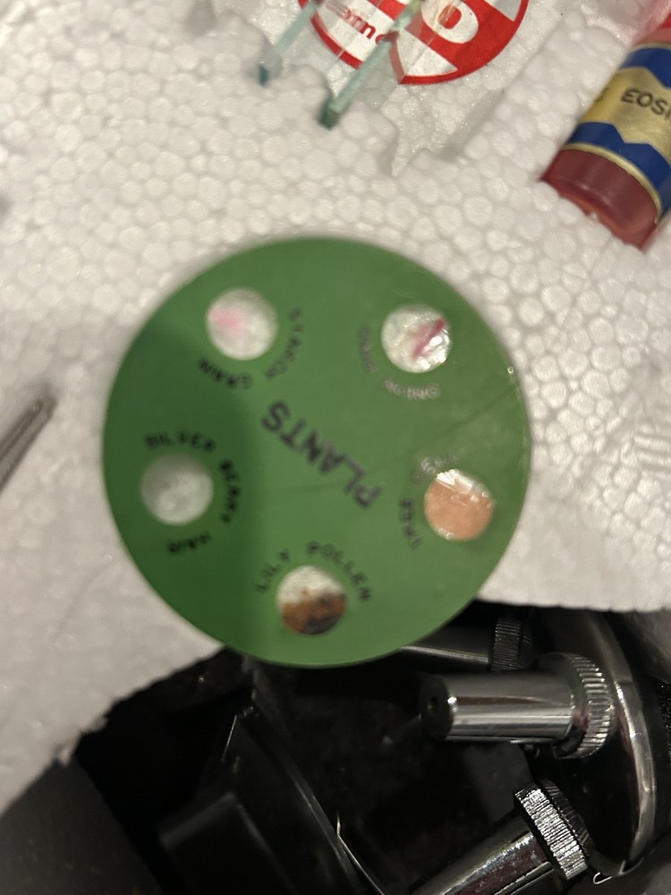 Vintage Microscope Chemistry Experiment Kit Set w Microscope Educational