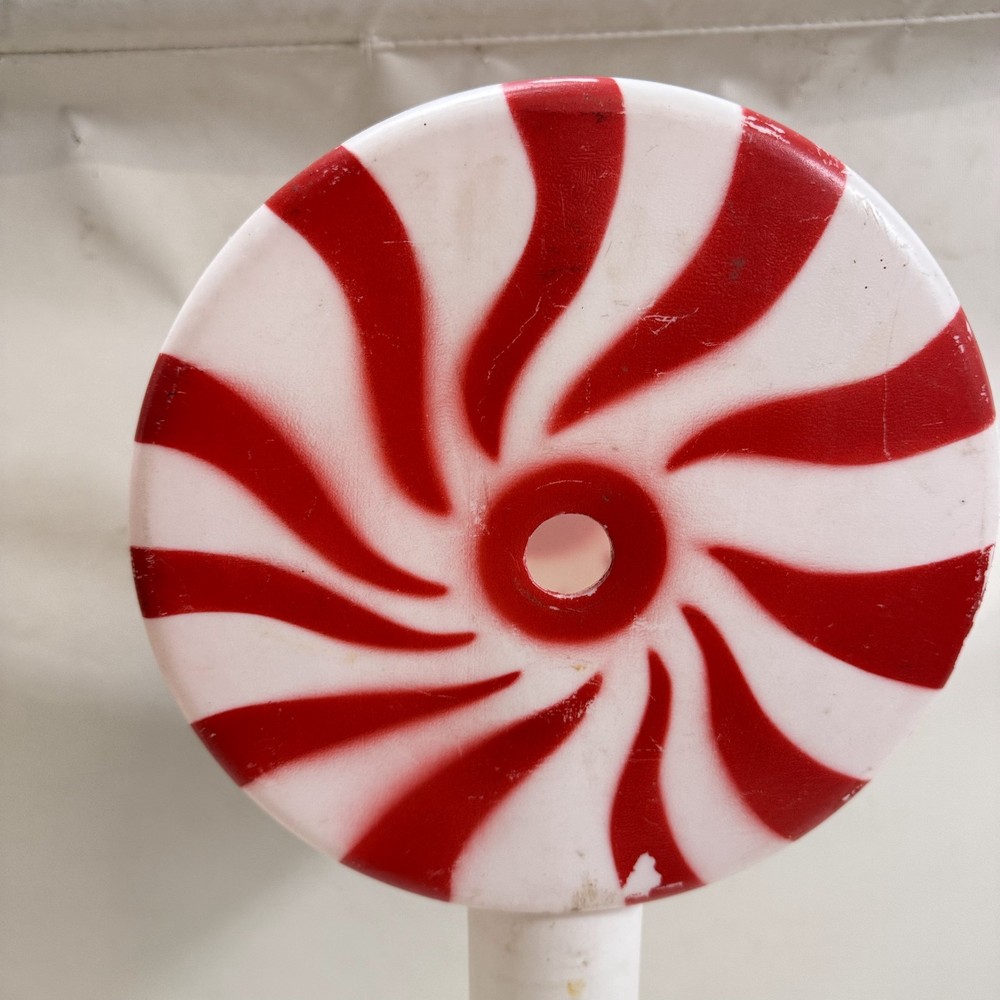Holiday Blow Mold Red Peppermint Candy