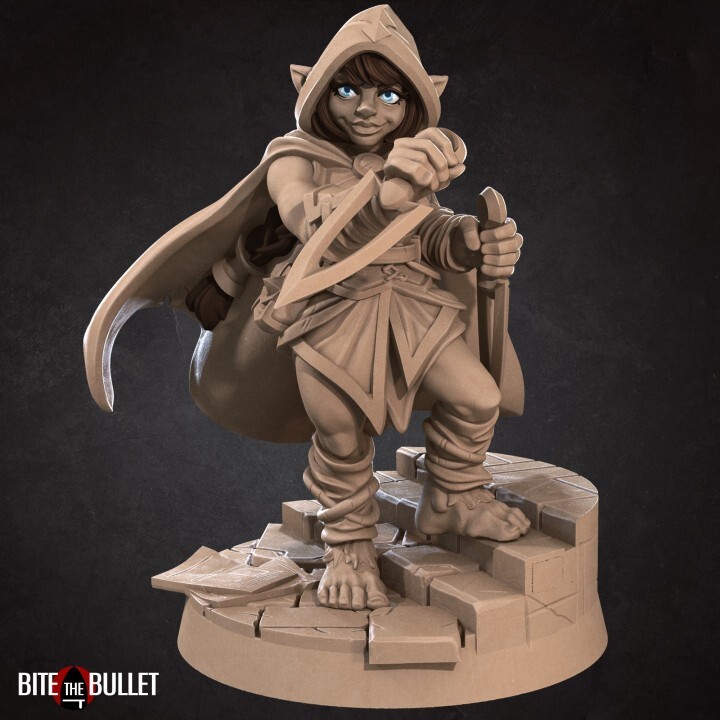 Bite the Bullet Fantasy Miniature Bundle Halfling Adventurers