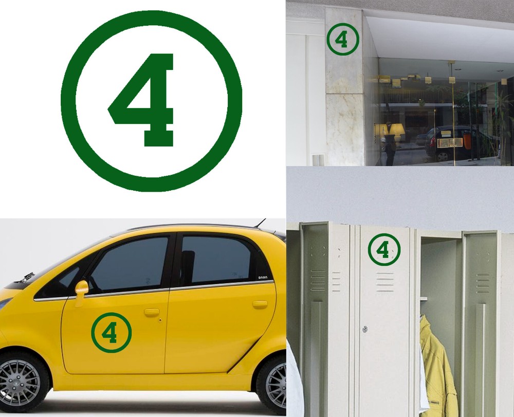 Number 4, Sticker Cut Vinyl Version Vers.iiic