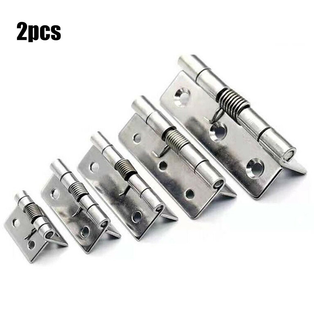 Spring Hinges Self Closing Spring Stainless Stee 1/1.5/2/2.5/3/4Inch 2x
