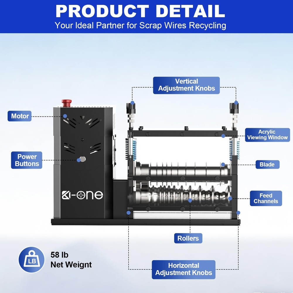 Automatic Wire Stripper Machine, Copper Stripping Black