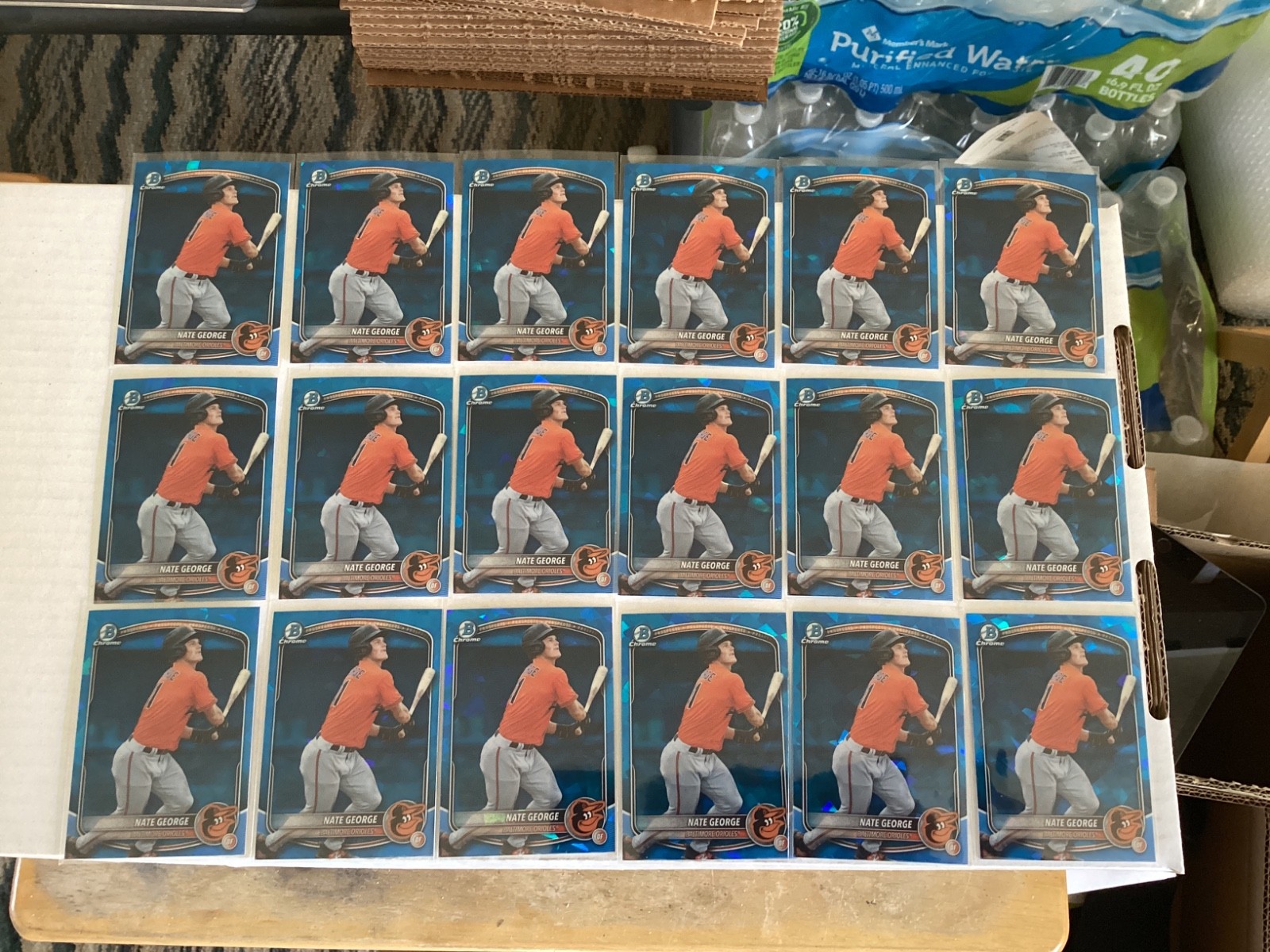 2025 Bowman Draft #BDC-113 Nate George Sapphire lot of 18