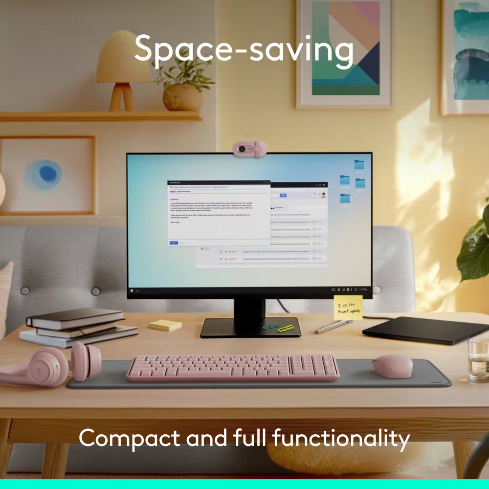 Logitech - MK250 Full-size Bluetooth Wireless Keyboard and Mouse Combo for Wi...