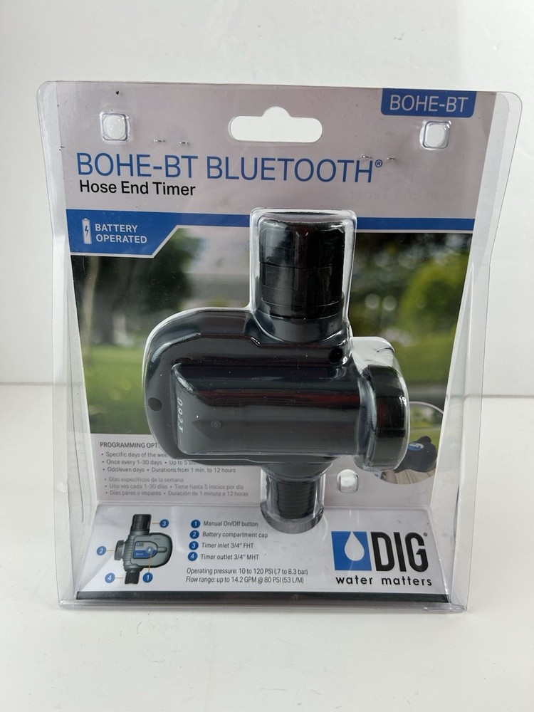 DIG BOHE-BT Smart Control Bluetooth Hose End Timer Wireless Irrigation Automatic