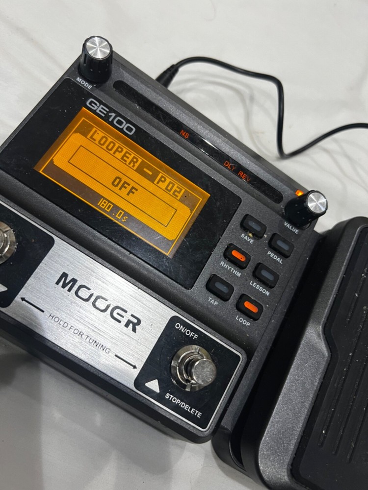 MOOER GE100 Guitar Multi-effects Processor Effect Pedal + Loop Recording-R2