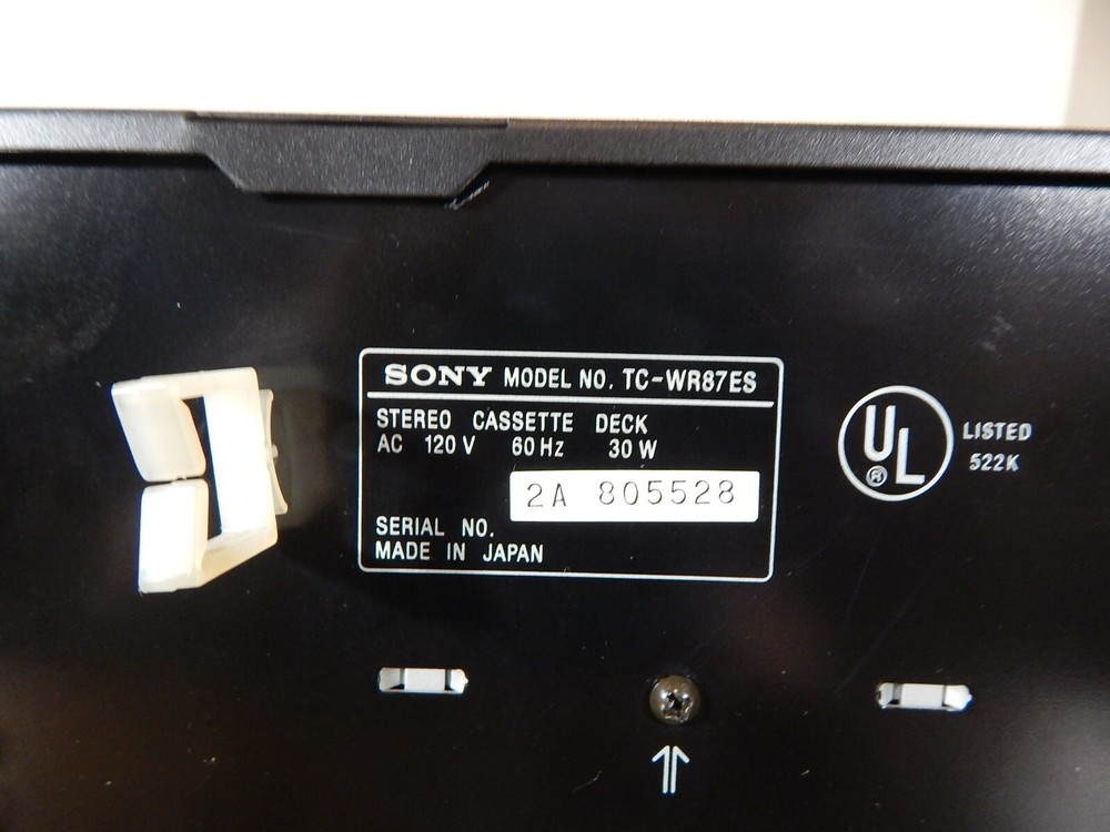SONY Cassette Deck TC-WR87ES Dolby B,C Serviced & TESTED