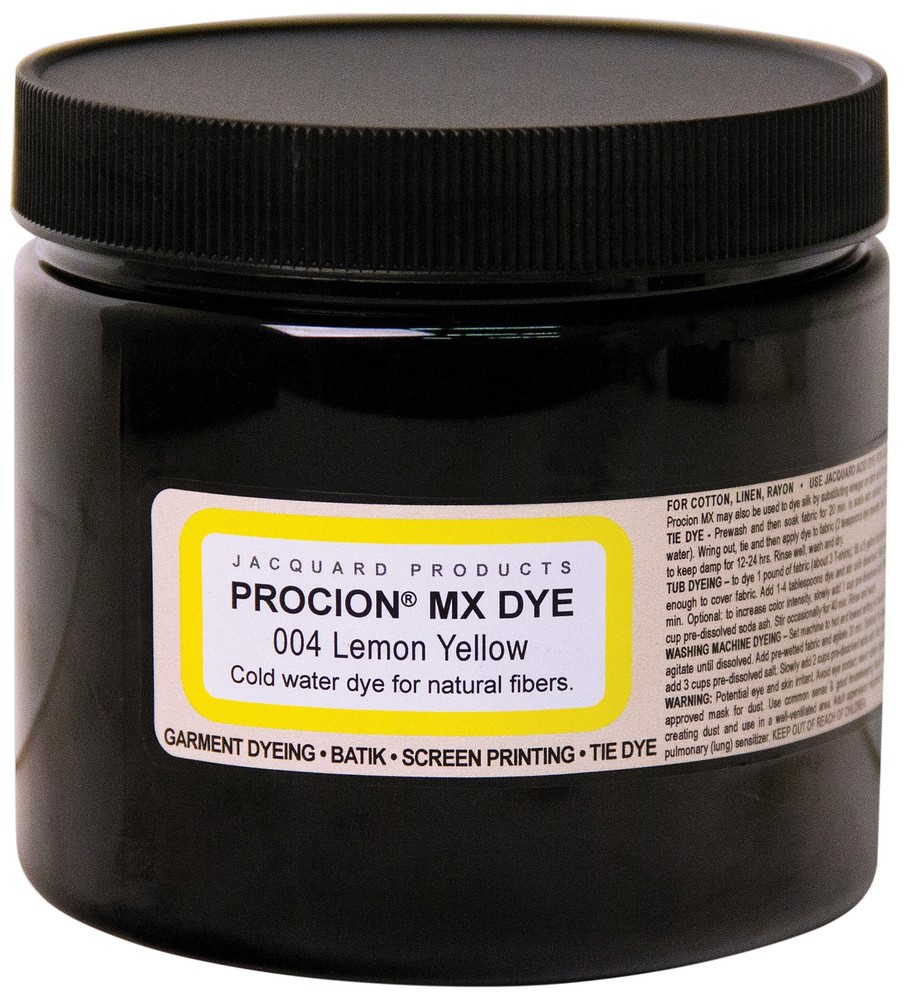 Jacquard Procion MX Dye 8oz-Lemon Yellow