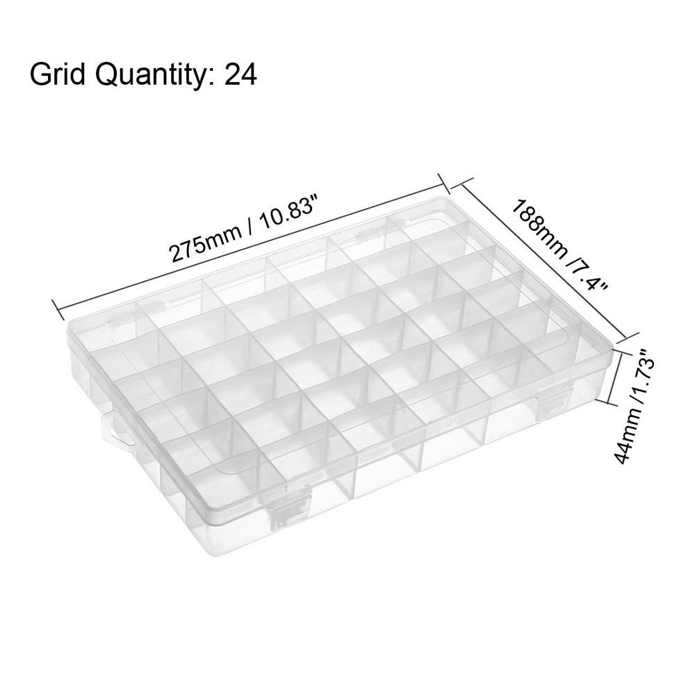 Storage box components - PP fixed 36 grids 275x188x44mm