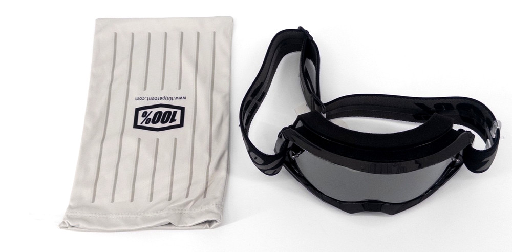 100% STRATA 2 GOGGLES - BLACK Mirror Lens