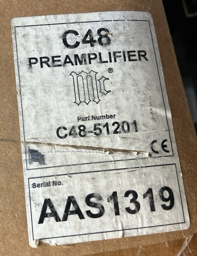 MCINTOSH C48 STEREO PREAMPLIFIER BOX NICE