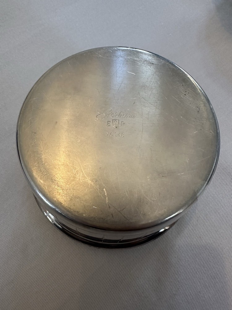 Vintage Silver Plated Dish With Lid