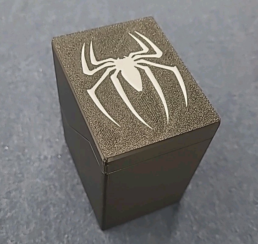 Spiderman Deck Box MTG Magic Commander Deck Box Holds 100 Sleeved Cards - Custom