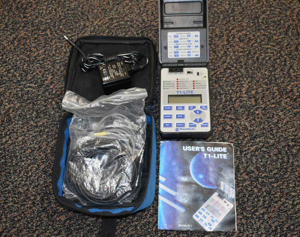 Electrodata T1-Lite Communication Test Set Line Tester W/ Accessories