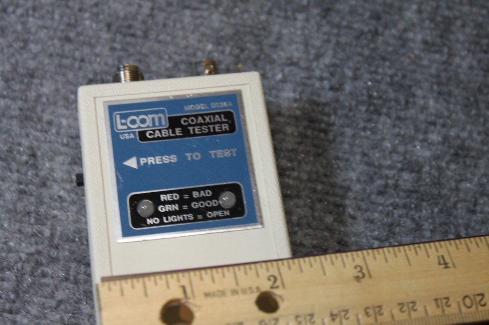 L-Com DX35A Coaxial Cable Tester Kit Zip Case WORKING