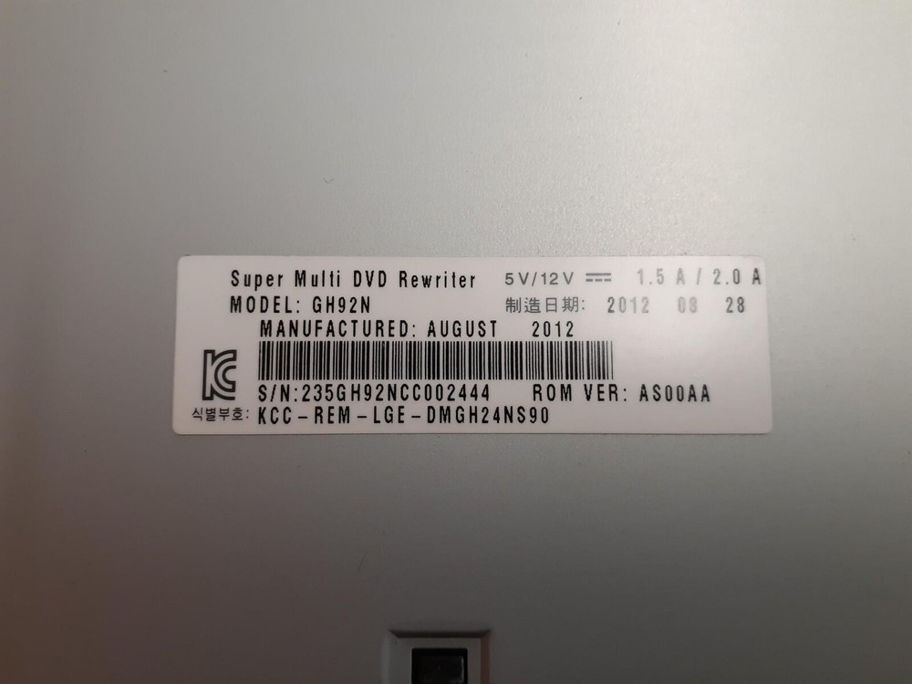 HL Super Multi DVD Rewriter GH92N Drive