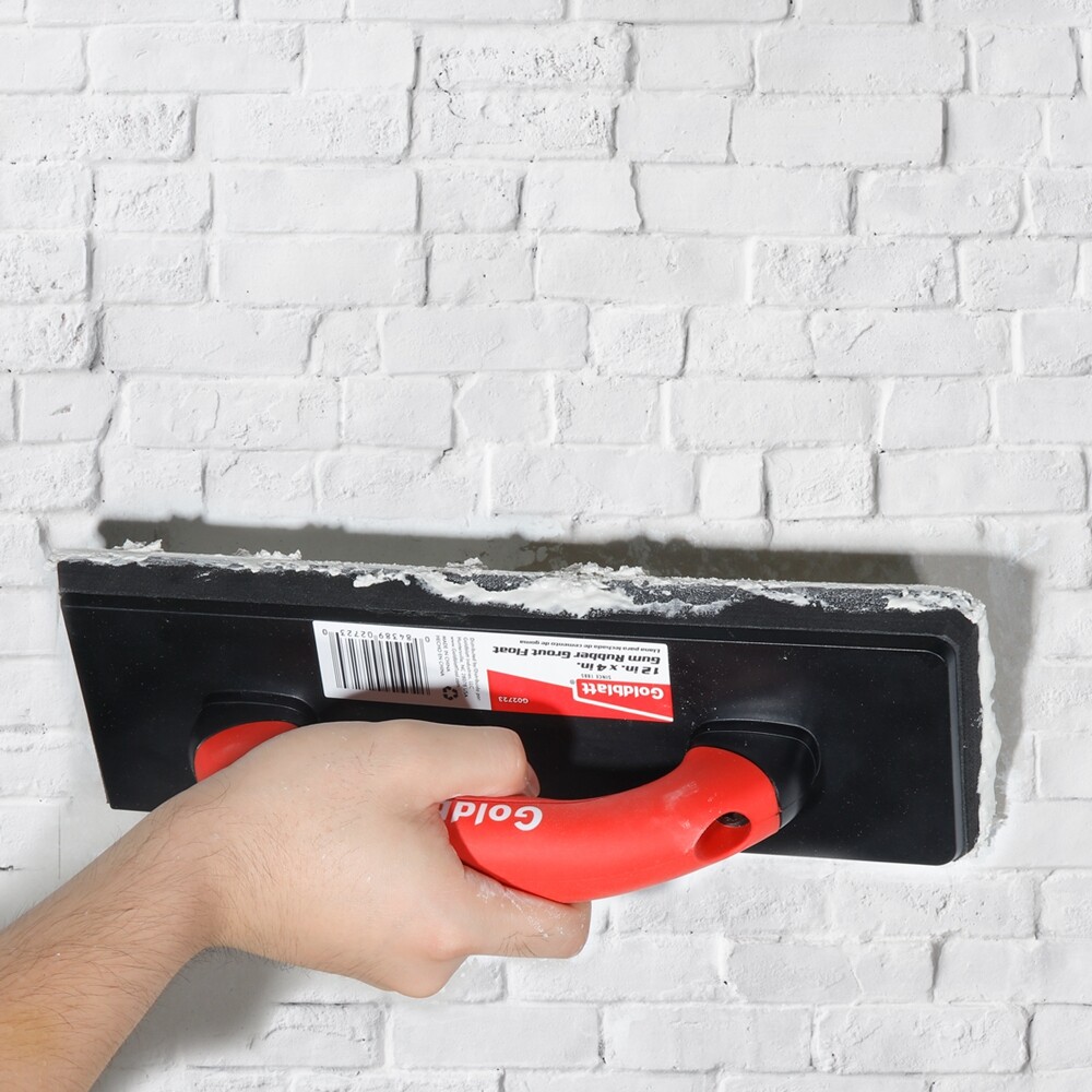 12-inch by 4inch Margin Float Soft Handle Gum Double Rubber Flooring Grout Float