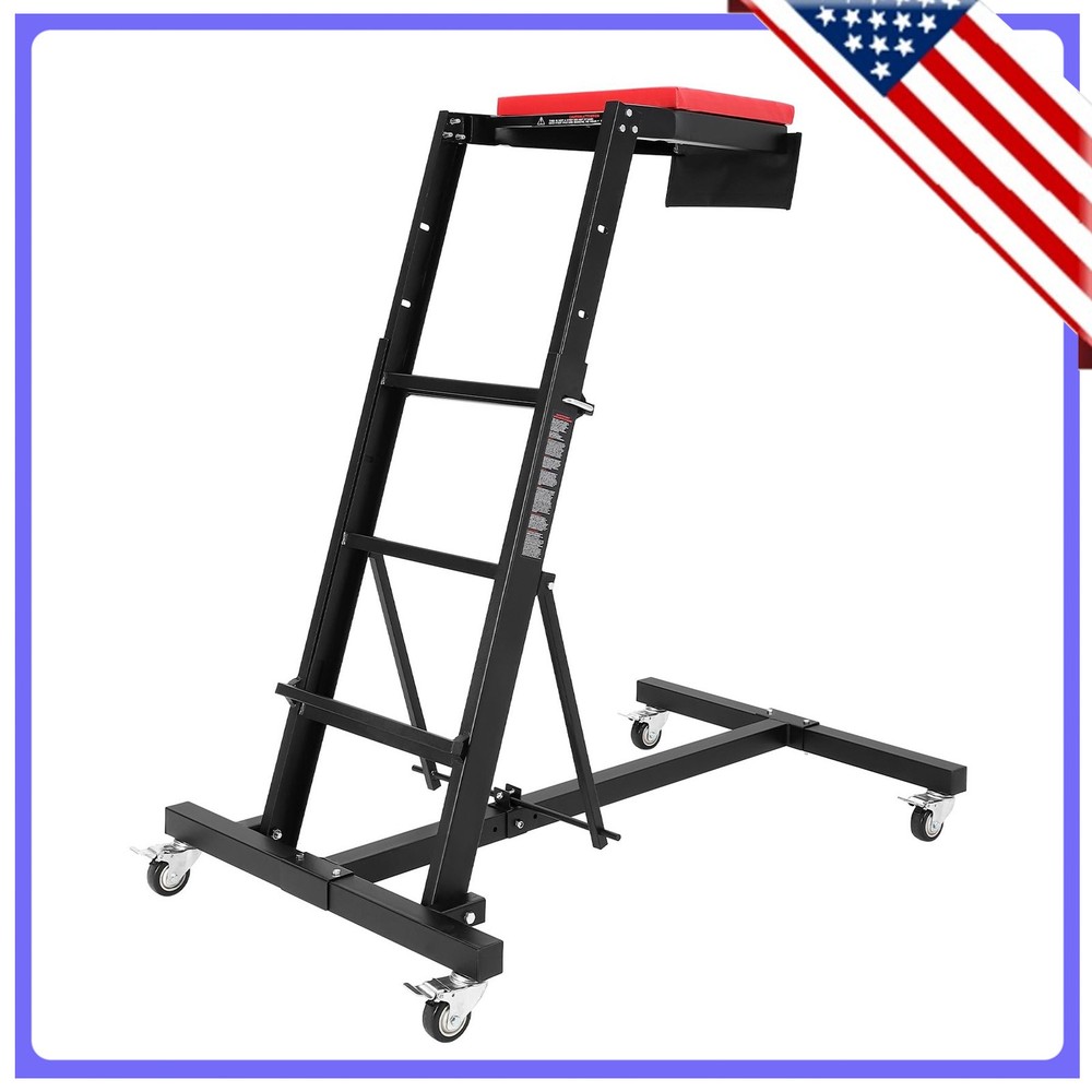 Foldable High Crawler Automotive Engine Creeper Adjustable Height 45''- 66''