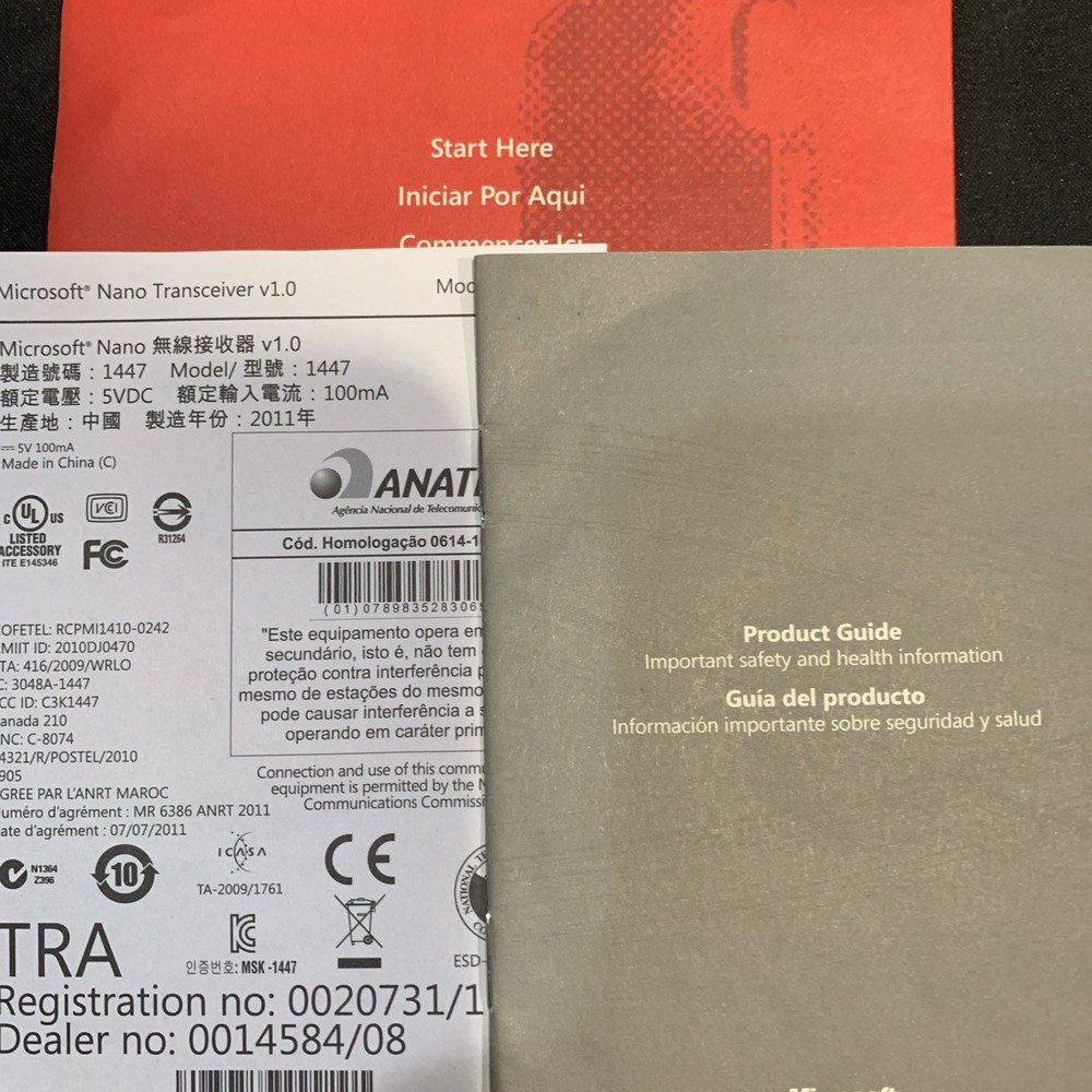 Microsoft Wireless Notebook Optical Mouse 4000 C3K1383 & software 2010