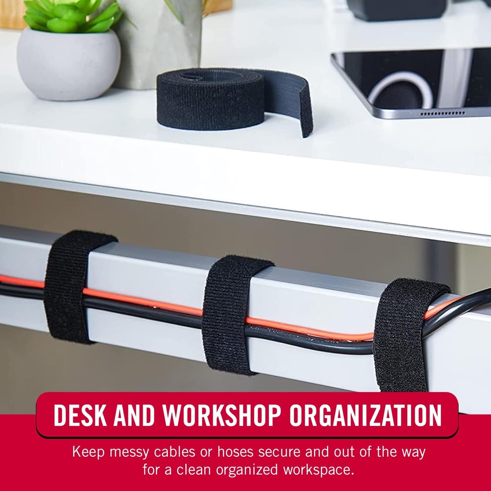 One-Wrap Roll Double Sided Self Gripping Hook and Loop Tape Roll