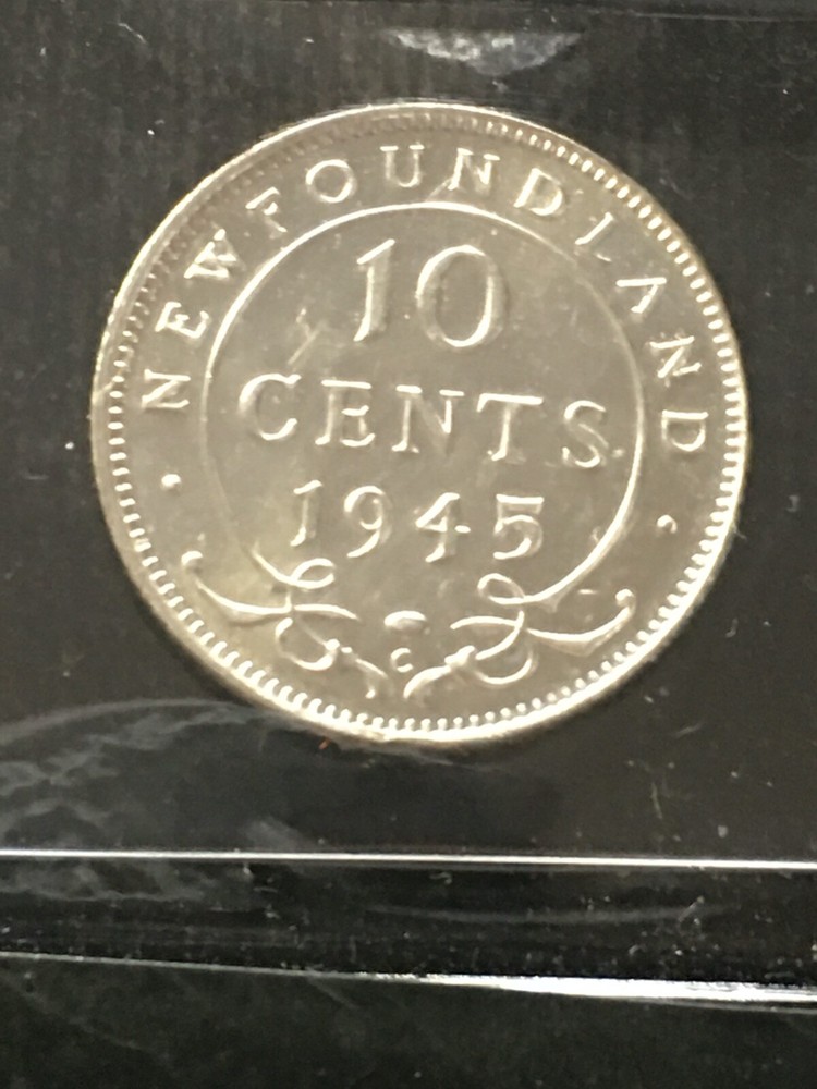 1945C ICCS Graded, Newfoundland, ¢10 Cent**MS-60**