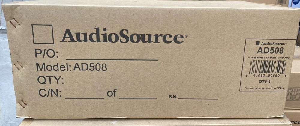 AudioSource AD508 Eight Channel Four Zone Digital Power Amp