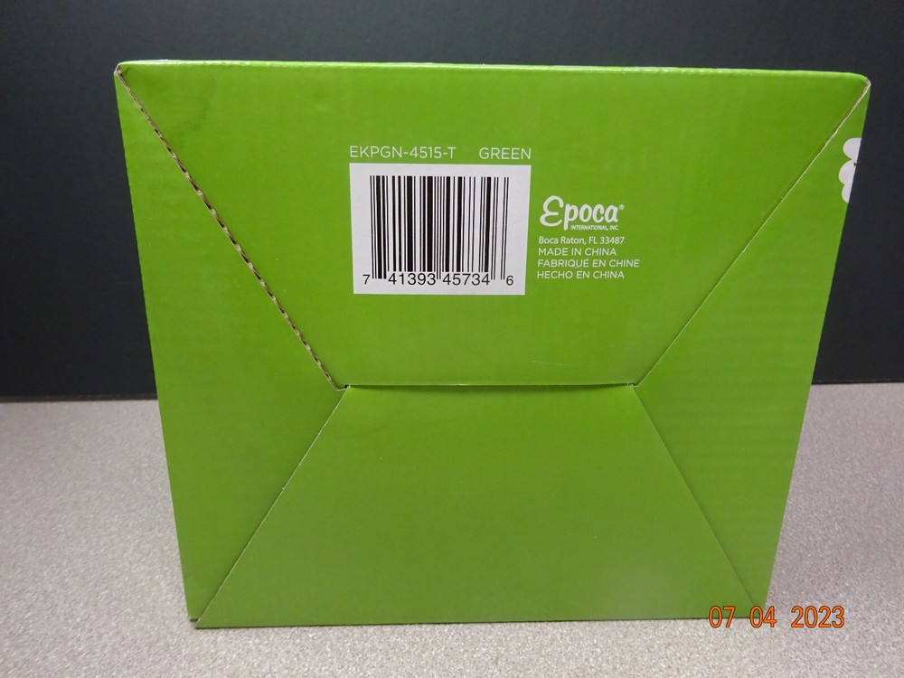 Microwave Popcorn Maker Green 1.5 Quart Kettle Popper Ecolution with Lid