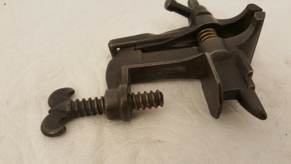 Antique tiny tabletop anvil vise small