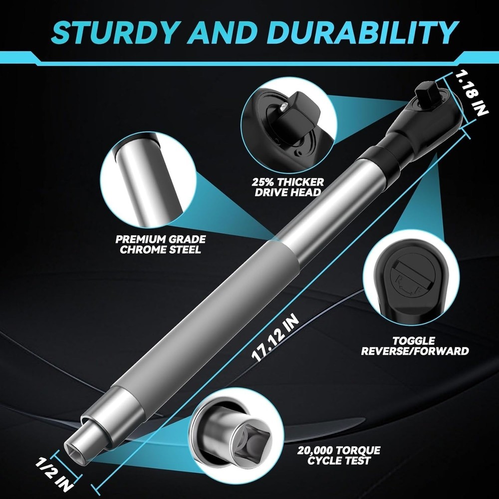 Offset Extension Wrench for Electric with Versatile 1/2"