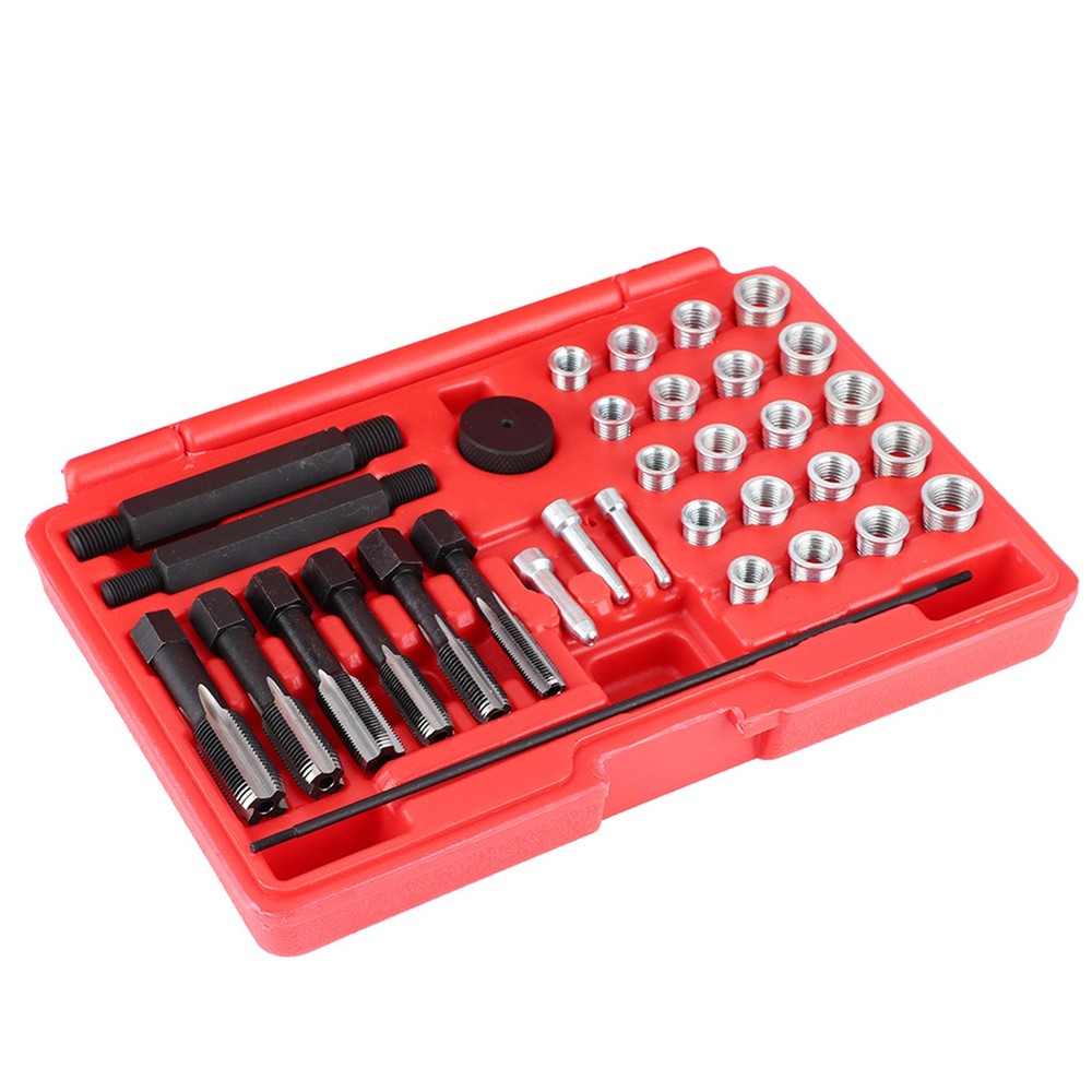 33pcs Glow Plug Thread Repair Kit Fast Remedy For Damaged Threads For Mecha EUDG