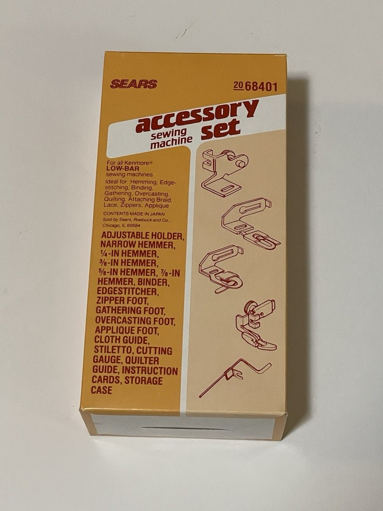SEARS 2068401 Accessory Sewing Set Machine New Sealed!!!
