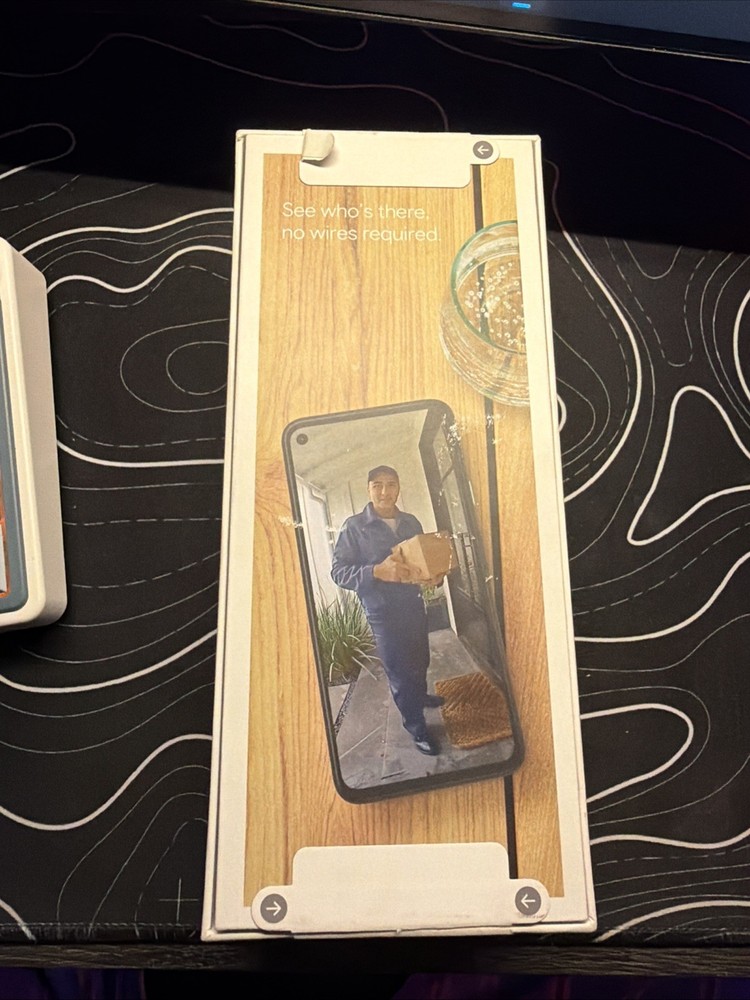Google Nest Doorbell Battery-Powered Snow White Smart Video Chime Security