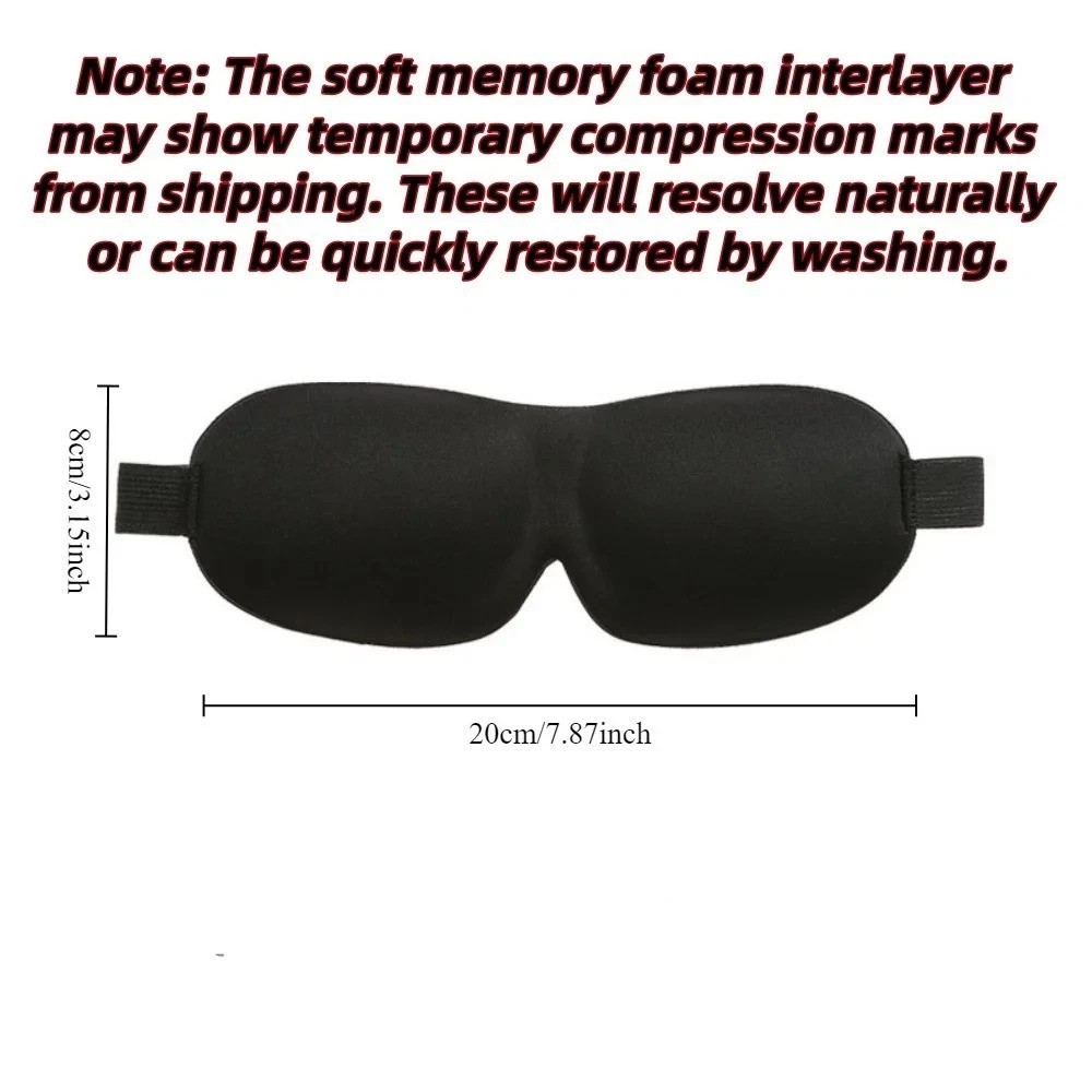 1 Pc Travel 3D Eye Mask Sleep Soft Padded Shade Cover Rest Relax Blindfold