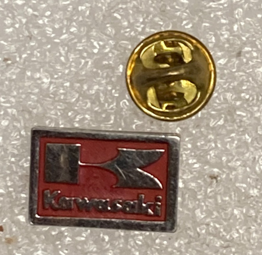 Kawasaki Motorcycle Jacket Vest Hat Lapel Pin