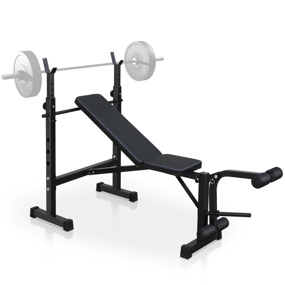 Bench Press Set W Squat Rack Bench Gym Full Body Workout