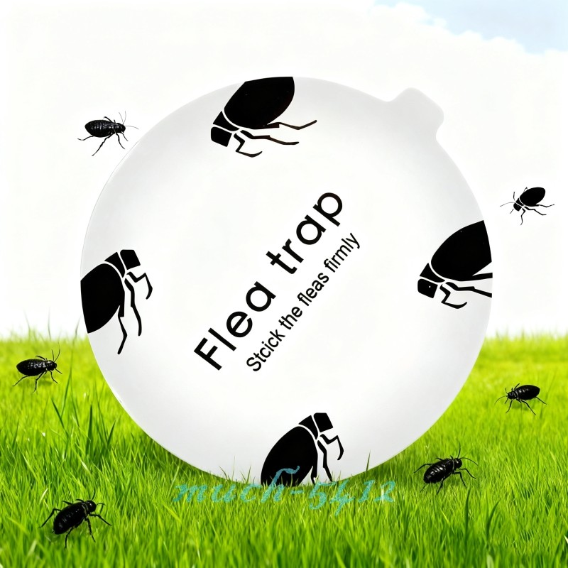 Disposable Flea Trap Sticker Sticky Dome Flea Trap Refill Flea Bed Bug Glue Disc