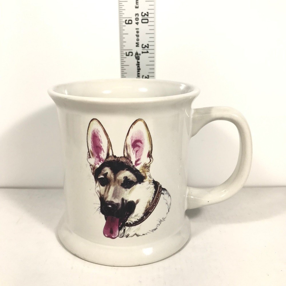 German Shepherd Dog Coffee Mug Bread Generation Information Multi-Colored Cup