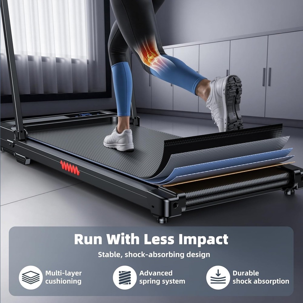Portable Under-Desk Treadmill with Remote Control - Quiet & Space-Saving Design