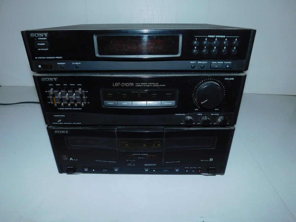 SONY STEREO DECK RECEIVER MODEL HST-D107R (LSB6)