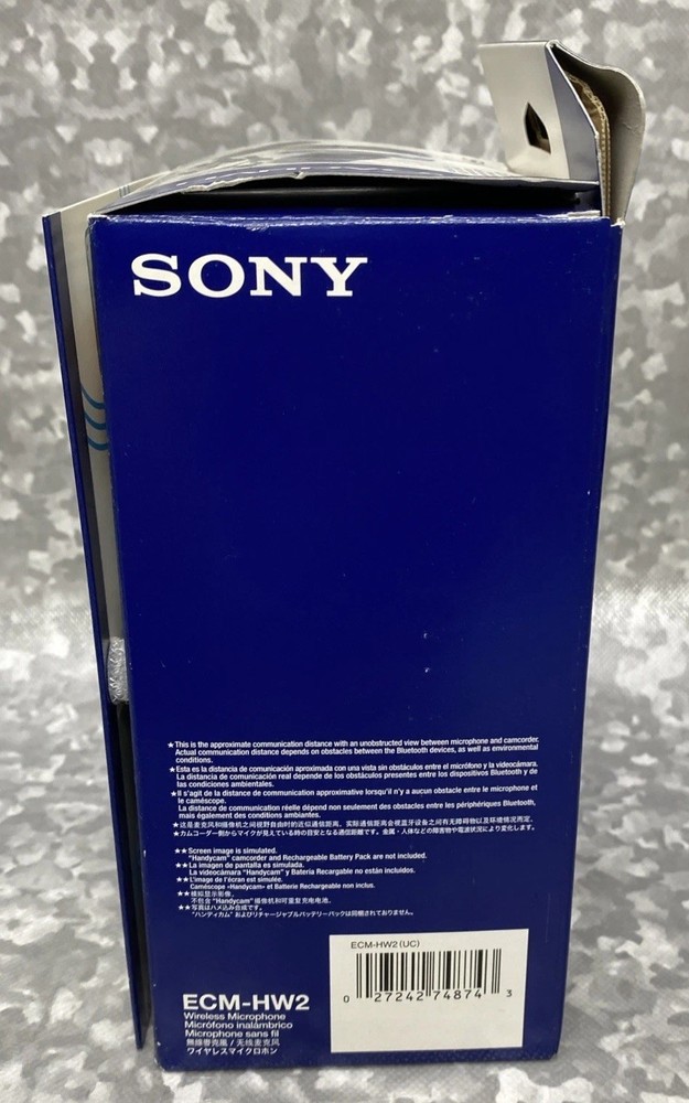 SONY ECM-HW2 CONDENSER WIRELESS CONSUMER MICROPHONE W/ BLUETOOTH