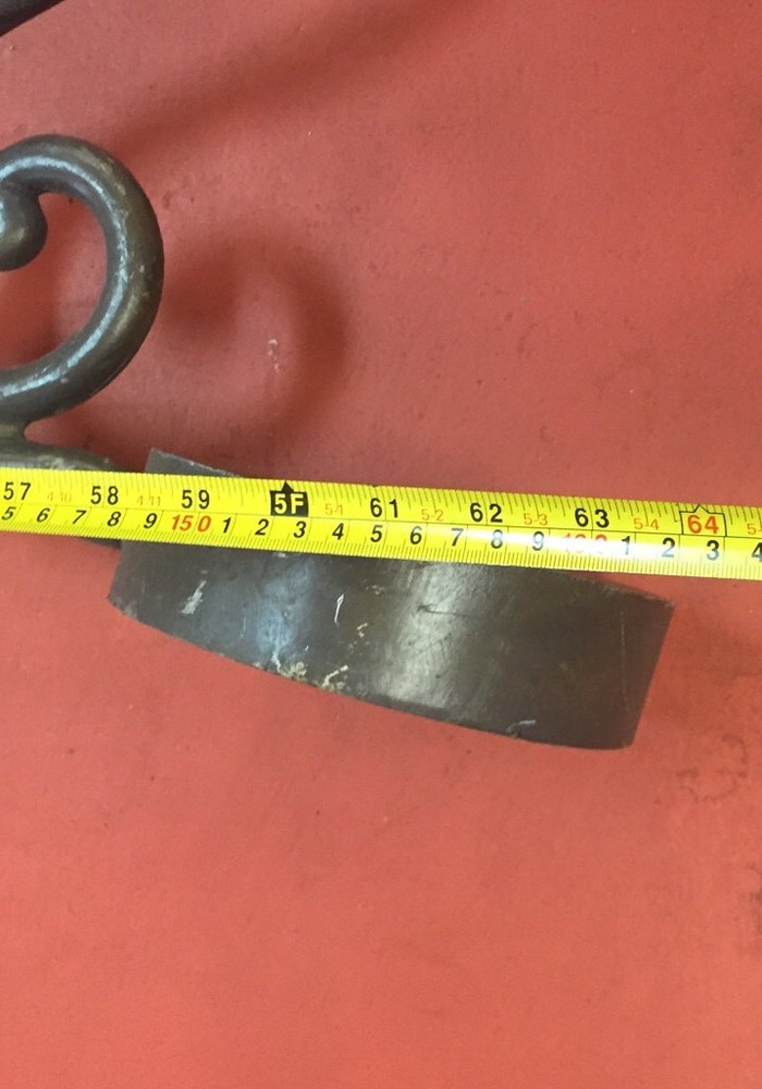 Antique Large Iron Wall Hook Decorative Piece