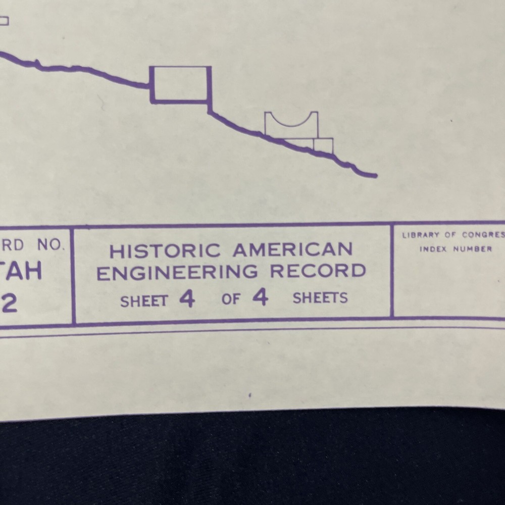 Eureka Utah Tintic Standard Reduction Mill Blueprint Plan Engineering Vtg Mining